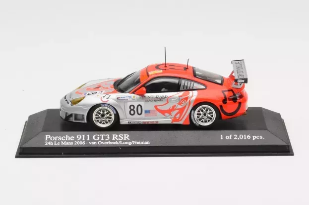 Minichamps Porsche 911 Gt3rs N 80 Flying Lizard 24h Le Mans 2006 Seikel Collins 1:43 400066480